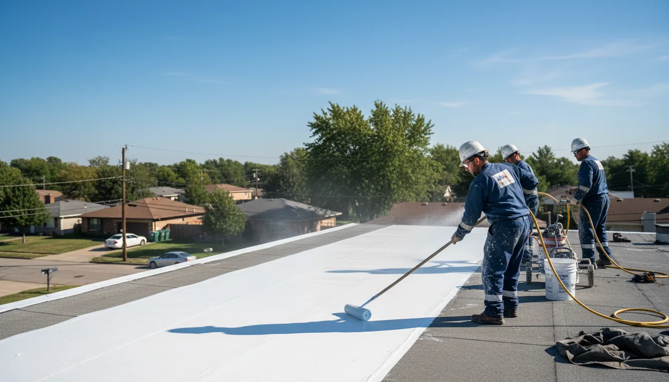 Commercial roof coating in Auburn, MI near me